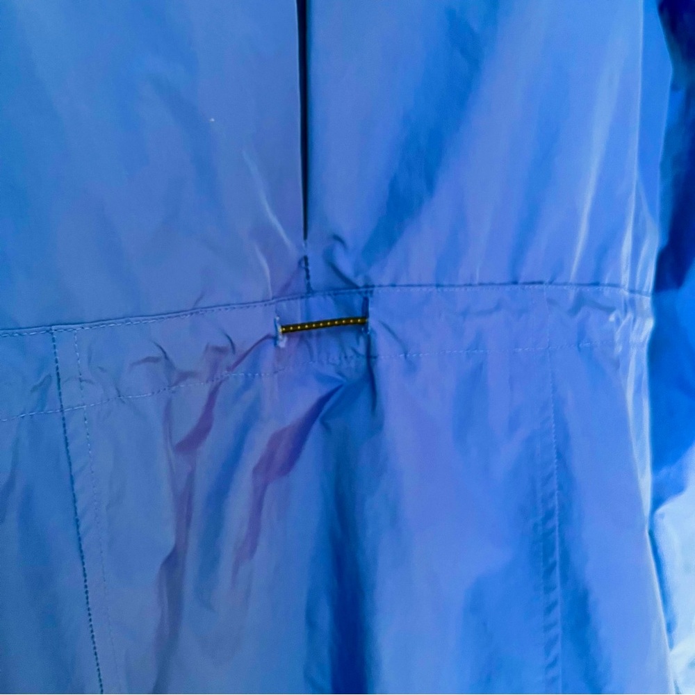 Fila Sport Jacket Windbreaker Rain With Hood Blue Size M - Picture 11 of 13
